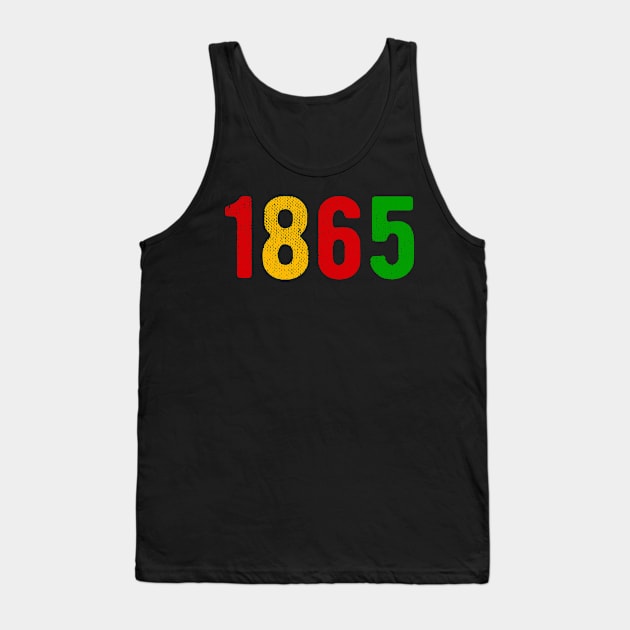 Juneteenth June 19, 1865, African American Melanin Black Tank Top by Magic Arts